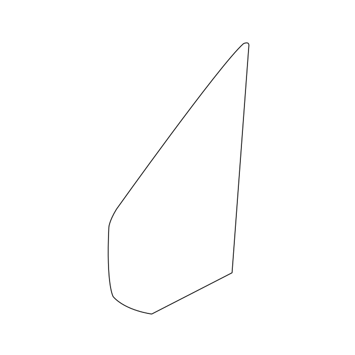 Genuine Maxus C00049062 Window-front Side Door - technical drawing