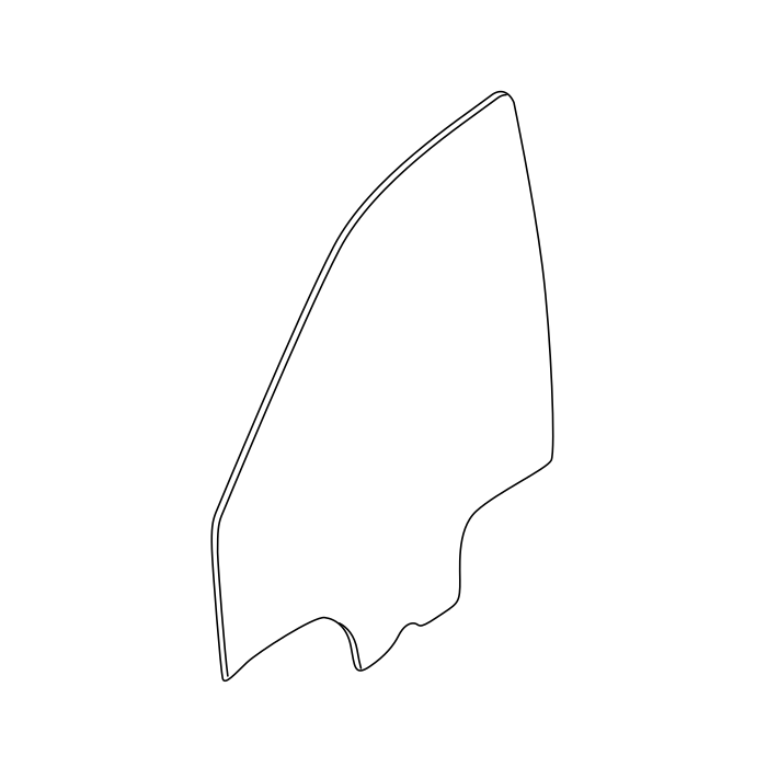 Genuine Maxus C00049066 Window-front Side Door - technical drawing