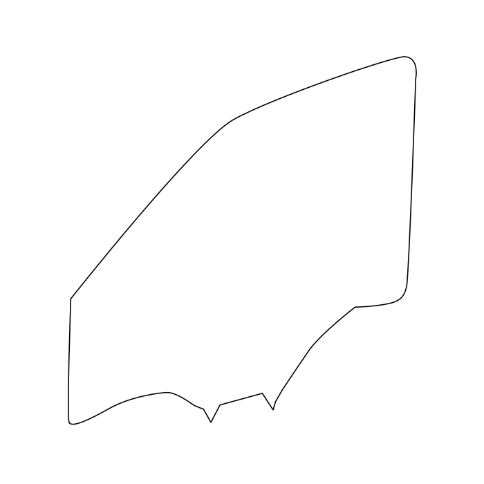 Genuine Maxus C00049067 Window-front Side Door - technical drawing