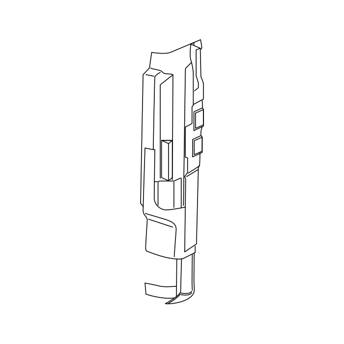 Genuine Maxus C00049736 Plate Assembly-side End Gate Outer Panel Attach Rear - technical drawing