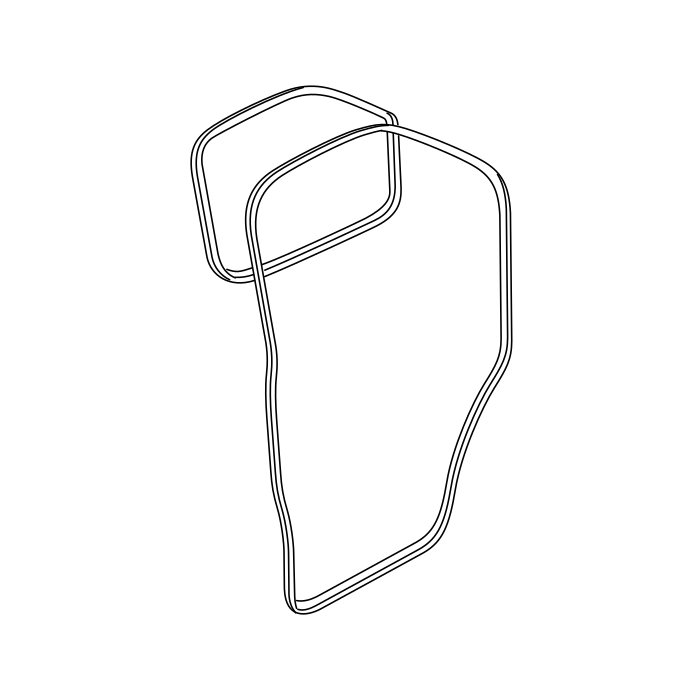 Genuine Maxus C00049840 Weatherstrip -front Side Door - technical drawing