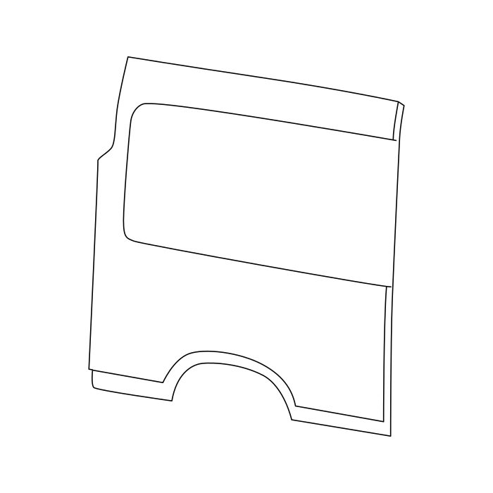 Genuine Maxus C00049983 Panel-rear Side Panel Outer - technical drawing