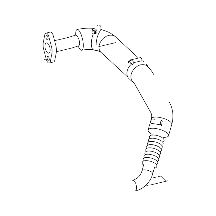 Genuine Maxus C00049994 Exhaust Gas Recirculation Assembly-hp - technical drawing