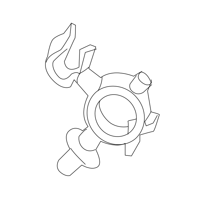 Genuine Maxus C00050133 Pin Detent-transmission - technical drawing