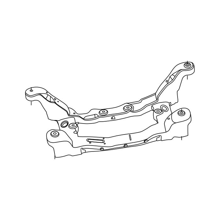 Genuine Maxus C00050526 Subframe Assembly - technical drawing