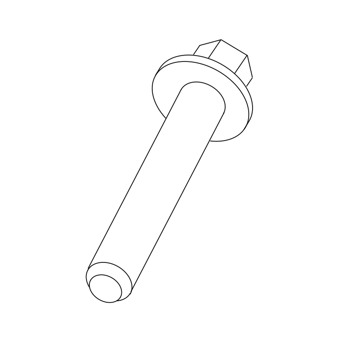 Genuine Maxus C00053548 Bolt-front Suspension Upper Control Arm Assembly To Frame - technical drawing