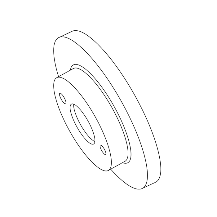 Genuine Maxus C00053674 Rotor-front Brake - technical drawing