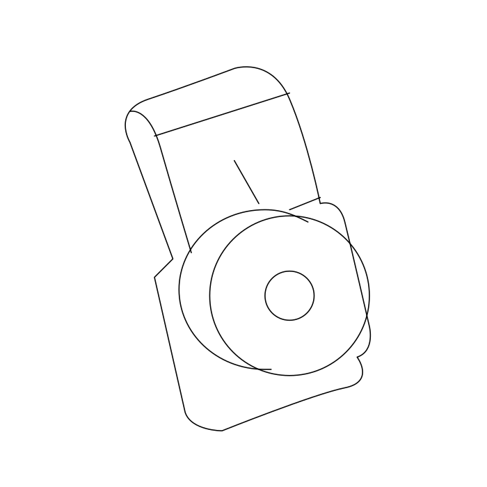 Genuine Maxus C00053986 Clip-brake Pipe Triporate - technical drawing