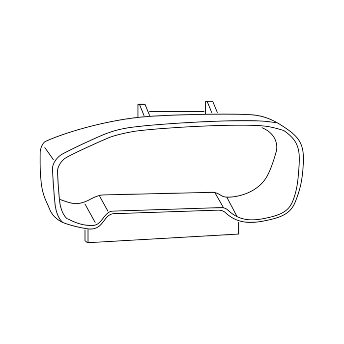 Genuine Maxus C00054931 Cover Assembly-instrument Cluster - technical drawing