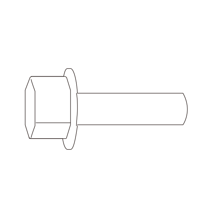 Genuine Maxus C00056259 Bolt- Anticollision C/mber To Frame - technical drawing