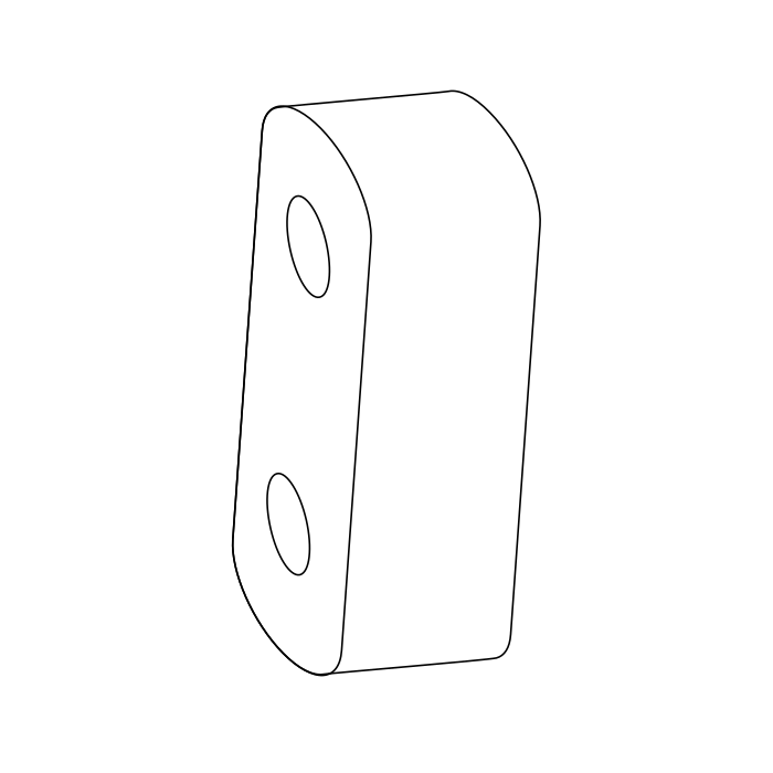 Genuine Maxus C00062024 Hanger-exhaust Muffler Rubber - technical drawing
