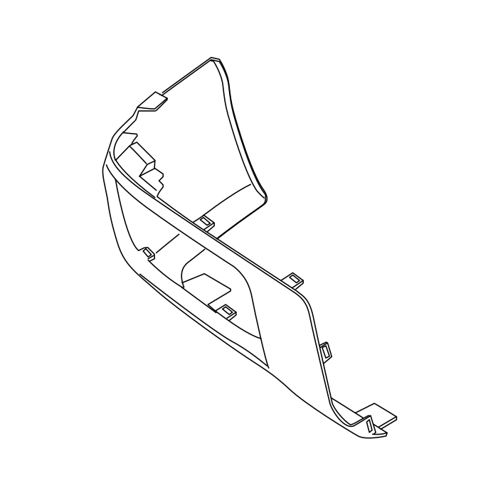 Genuine Maxus C00062224 Plate-rear Bumper Side Panel Inner - technical drawing