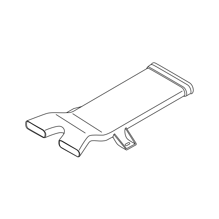 Genuine Maxus C00062598 Duct-front Floor - technical drawing
