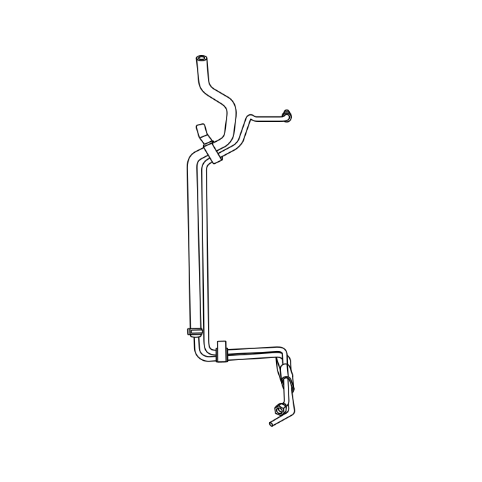 Genuine Maxus C00063015 Pipe Assembly-gear (to Power Steering Pump) - technical drawing