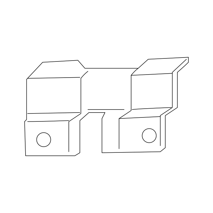 Genuine Maxus C00064089 Bracket-roof Rack Install - technical drawing