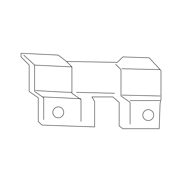 Genuine Maxus C00064090 Bracket-roof Rack Install - technical drawing