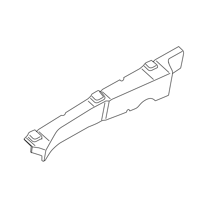 Genuine Maxus C00064184 Panel-fender Heat Shield - technical drawing