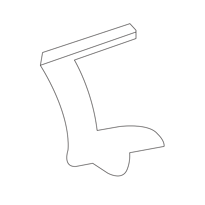 Genuine Maxus C00065685 Reinforcement-full Frame No.4 Cross Member - technical drawing