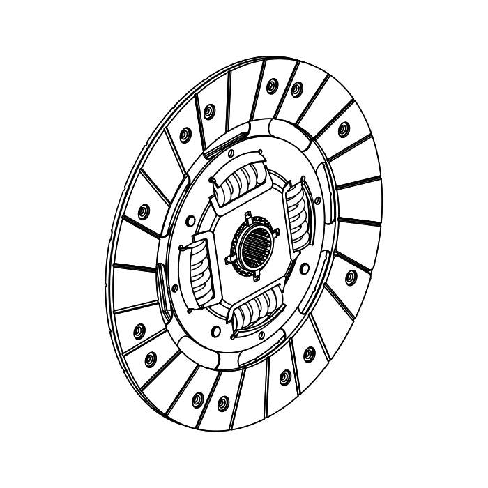 Genuine Maxus C00066027 Disc Assembly-clutch - technical drawing