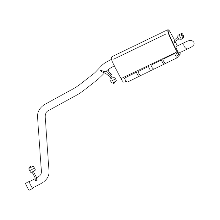Genuine Maxus C00066126 Muffler Assembly-exhaust - technical drawing