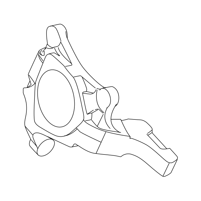 Genuine Maxus C00068030 Section-rear Brake Facing - technical drawing