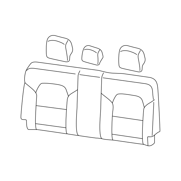 Genuine Maxus C00068365 Trim Assembly-second Row Seat Middle Headrest - technical drawing