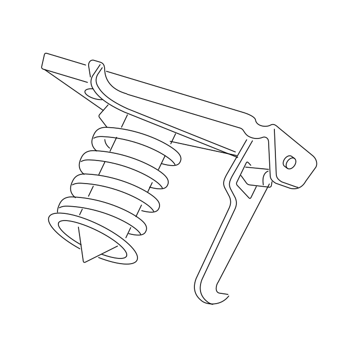 Genuine Maxus C00069009 Locker Assembly-front Compartment Primary Latch - technical drawing
