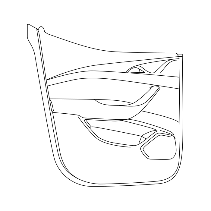 Genuine Maxus C00069941 Screw Cover-rear Side Door Trim Panel - technical drawing