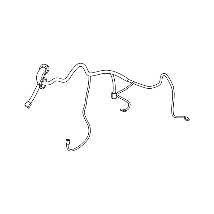 Genuine Maxus C00072393 Harness-rear Side Door - technical drawing