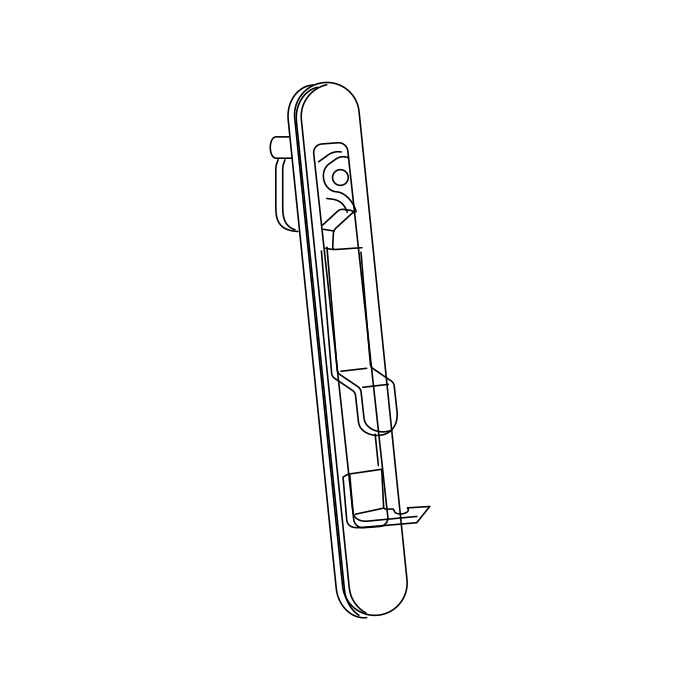 Genuine Maxus C00073622 Lock Assembly-sliding Door Auxiliary - technical drawing