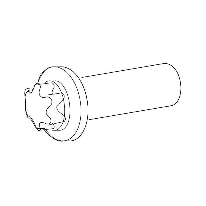 Genuine Maxus C00073692 Bolt/screw-crankshaft Torque Dmpr - technical drawing