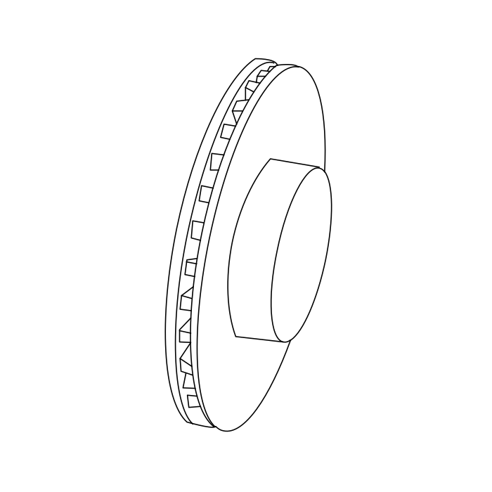 Genuine Maxus C00074527 Rotor-front Brake - technical drawing