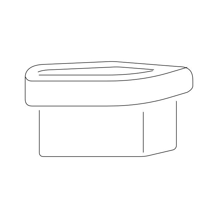 Genuine Maxus C00074674 Frame-sliding Door Lock Button - technical drawing