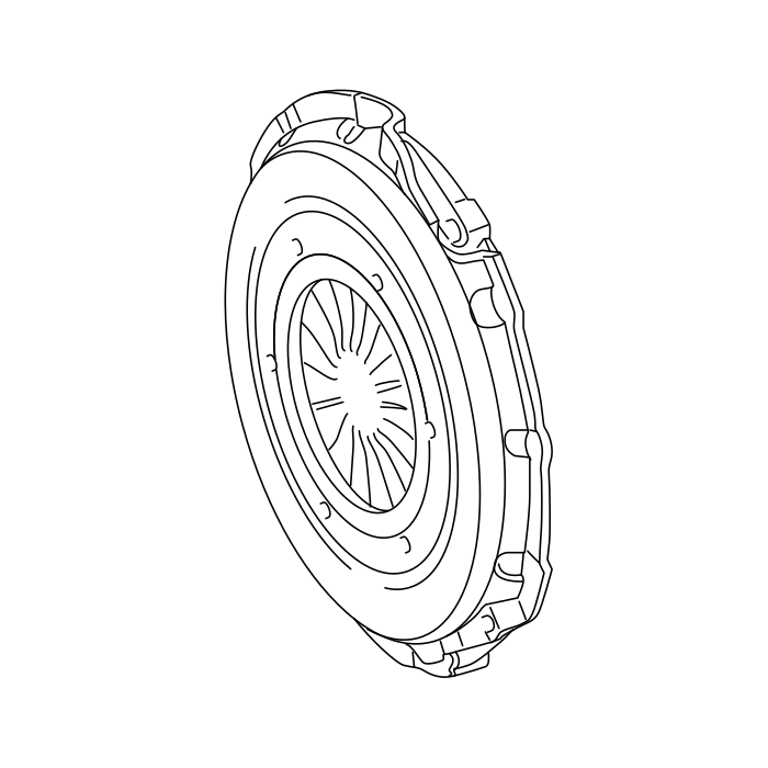 Genuine Maxus C00074697 Cover Assembly-clutch - technical drawing