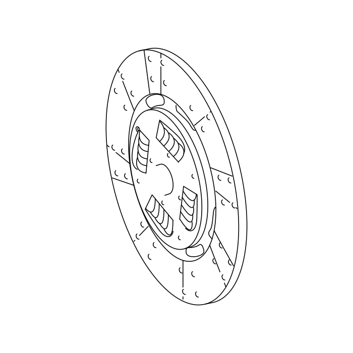 Genuine Maxus C00074698 Disc Assembly-clutch - technical drawing
