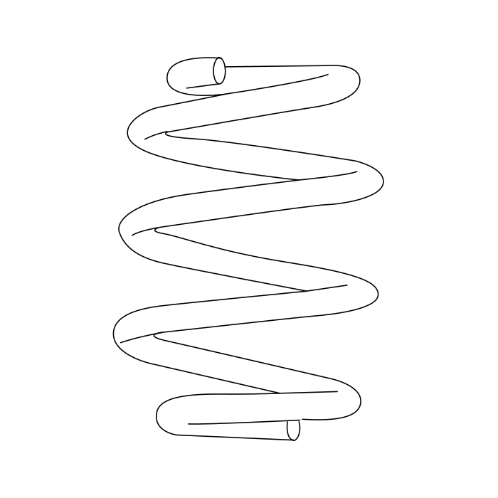 Genuine Maxus C00075566 Spring-front Shock Absorber Coil - technical drawing