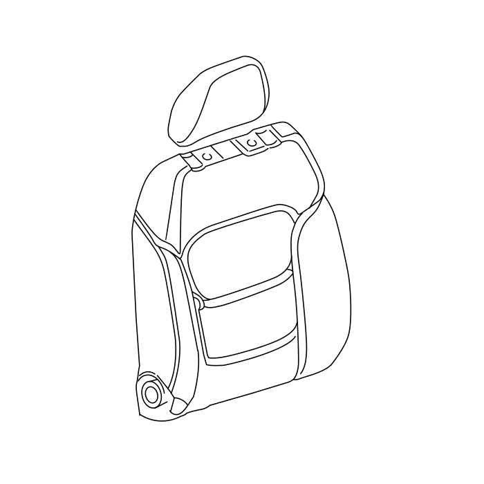Genuine Maxus C00076125 Striker Assembly-front Seat Side Belt Assembly - technical drawing
