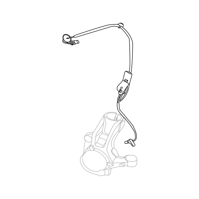 Genuine Maxus C00076422 Sensor Assembly-front Absorber Wheel Speed - technical drawing