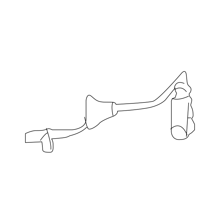 Genuine Maxus C00076423 Sensor Assembly-rear Wheel Speed - technical drawing