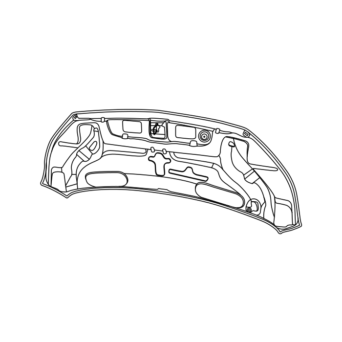 Genuine Maxus C00076594 Rod-front Compartment Cover - technical drawing