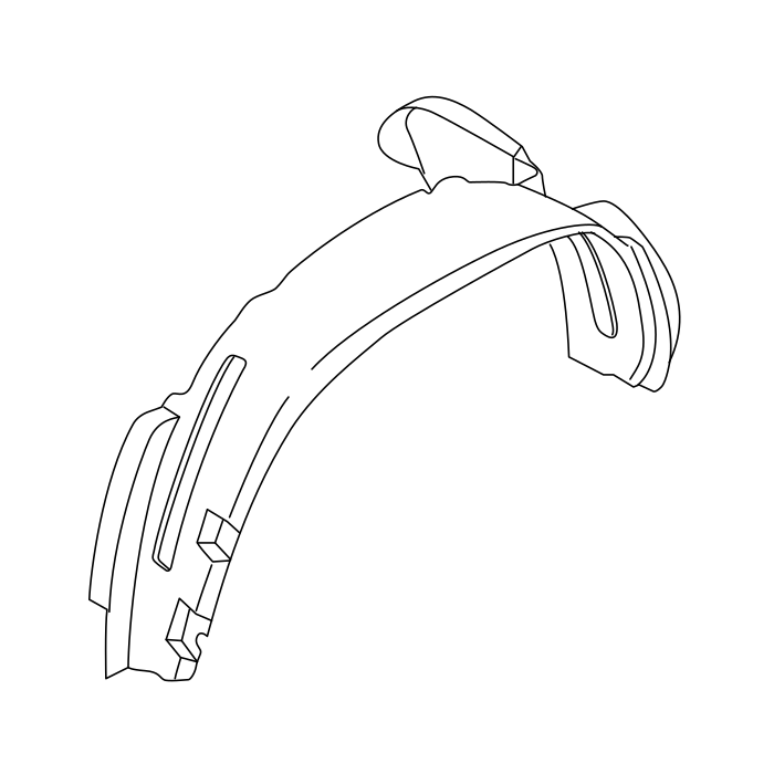 Genuine Maxus C00076597 Liner-front Wheelhouse - technical drawing