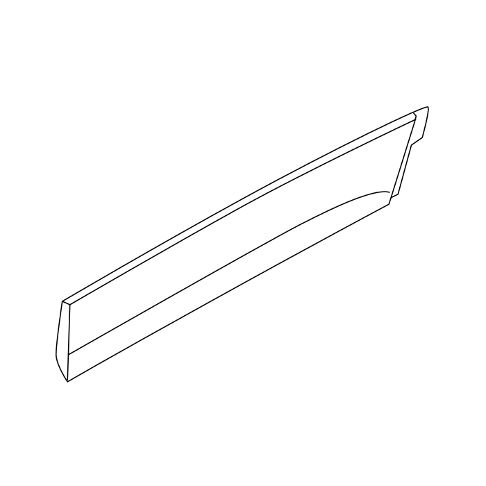 Genuine Maxus C00076609 Panel-front Side Door Under Trim - technical drawing