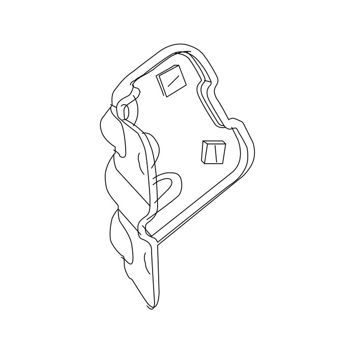 Genuine Maxus C00076726 Section-fender Mount Bracket - technical drawing