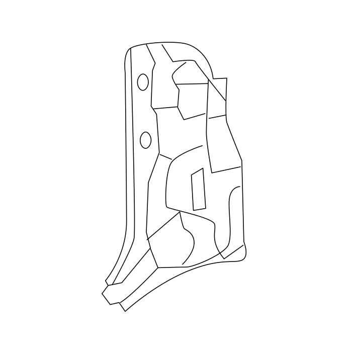Genuine Maxus C00076799 Sub Assembly-a/pillar Inner Lower Plate - technical drawing