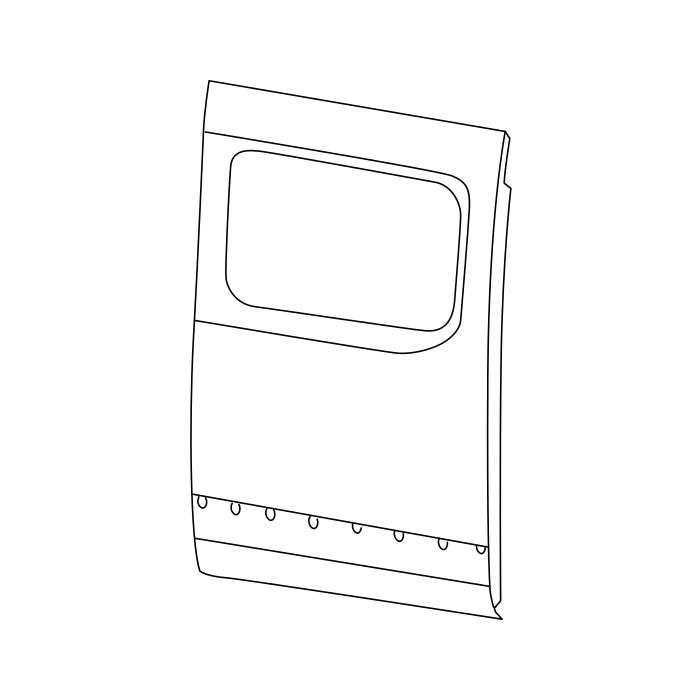 Genuine Maxus C00076810 Panel Assembly-front Side Panel Feinf - technical drawing
