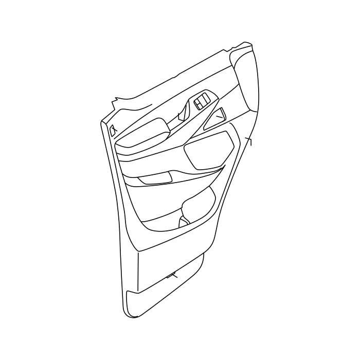 Genuine Maxus C00076861 Film-front Door Waterproof - technical drawing