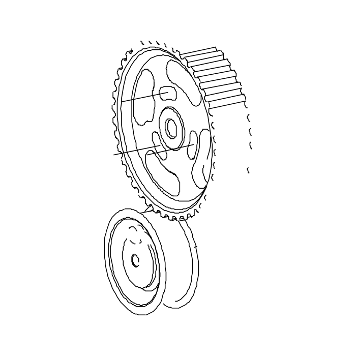 Genuine Maxus C00077427 Sprocket-camshaft Timing - technical drawing