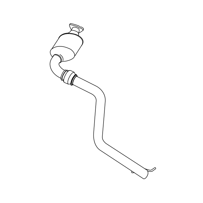 Genuine Maxus C00078063 Pipe Assembly-front Exhaust Front - technical drawing