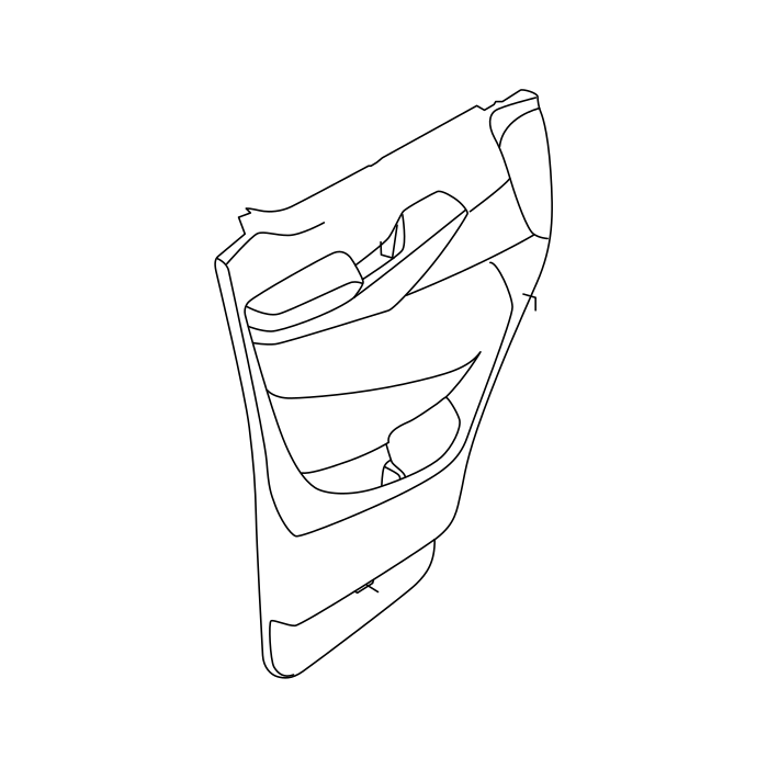 Genuine Maxus C00078367 Panel Assembly-front Side Door Inner Trim - technical drawing