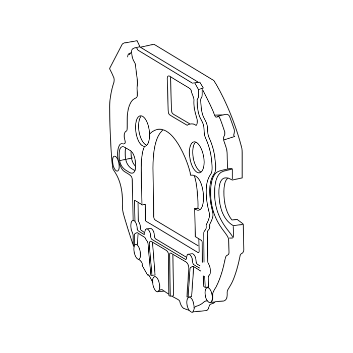 Genuine Maxus C00080009 Casing-flywheel - technical drawing